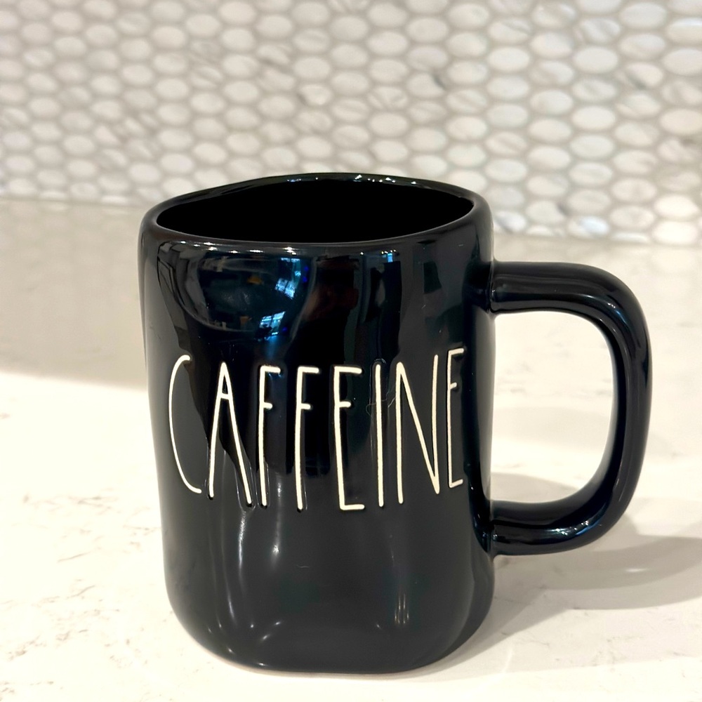 Rae Dunn “CAFFEINE” Mug - Black - NWOT